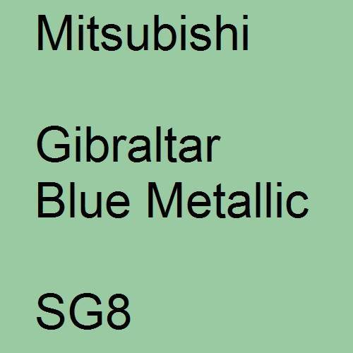 Mitsubishi, Gibraltar Blue Metallic, SG8.